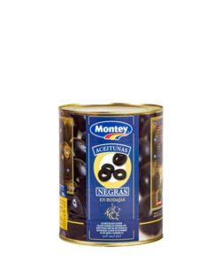 <i>MONTEY</i><br><br>ACEITUNAS NEGRAS EN RODAJAS 3KG