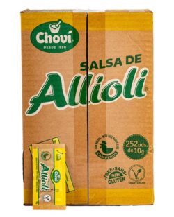 <i>CHOVI</i><br><br>SALSA ALLIOLI SOBRES 10GR CAJA 252UDS