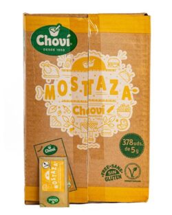 <i>CHOVI</i><br><br>SALSA MOSTAZA, SOBRES 5GR CAJA 378UDS