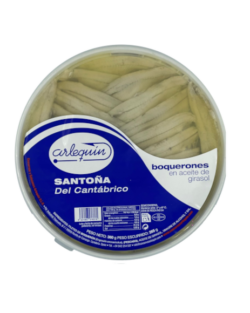 <i>ARLEQUIN</i><BR><BR>BOQUERÓN DEL CANTÁBRICO, EN ACEITE DE GIRASOL, 360 GR (60 FILETES APROX.)