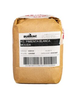 <i>BURRIAC</i><br><br>PIMIENTA BLANCA MOLIDA 1KG