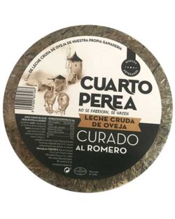 <i>CUARTO PEREA</i><br><br>QUESO CURADO AL ROMERO 3KG
